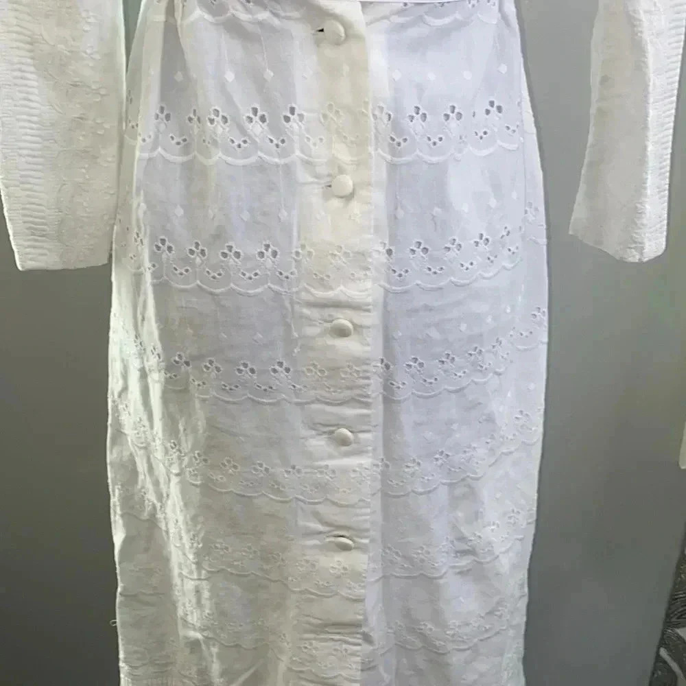 Vintage eyelet midi dress - Picture 6 of 10